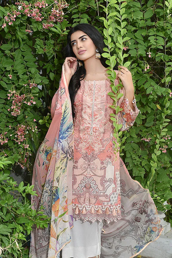 2309-MONOCHROME-DREAM DIGITAL PRINTED LAWN UNSTITCHED