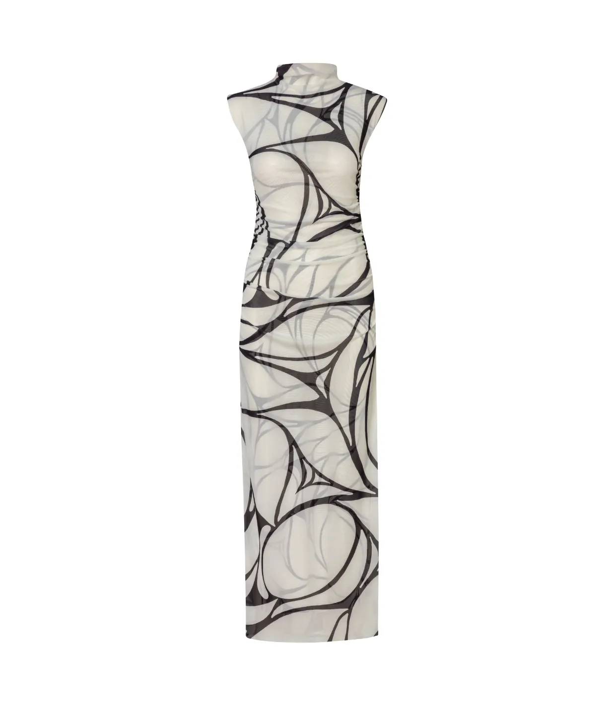 Alma Dress in Black and White