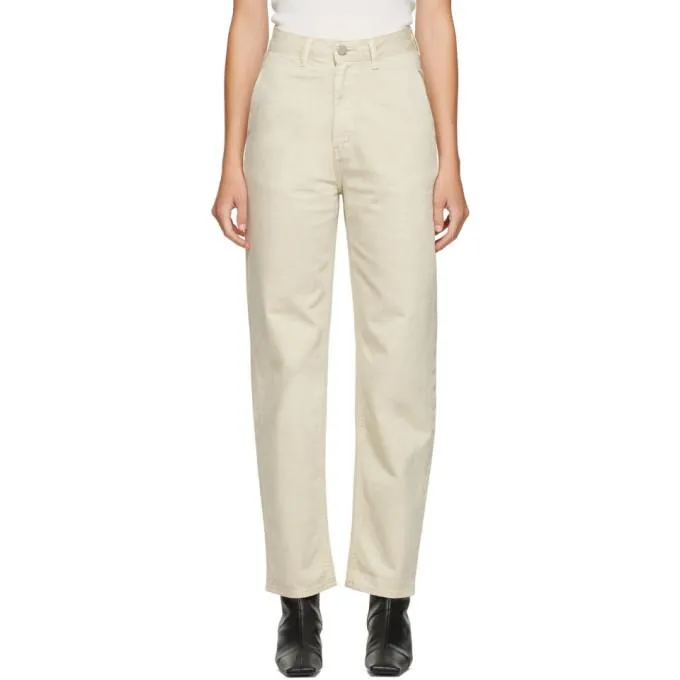 AMOMENTO Beige Silhouette Jeans