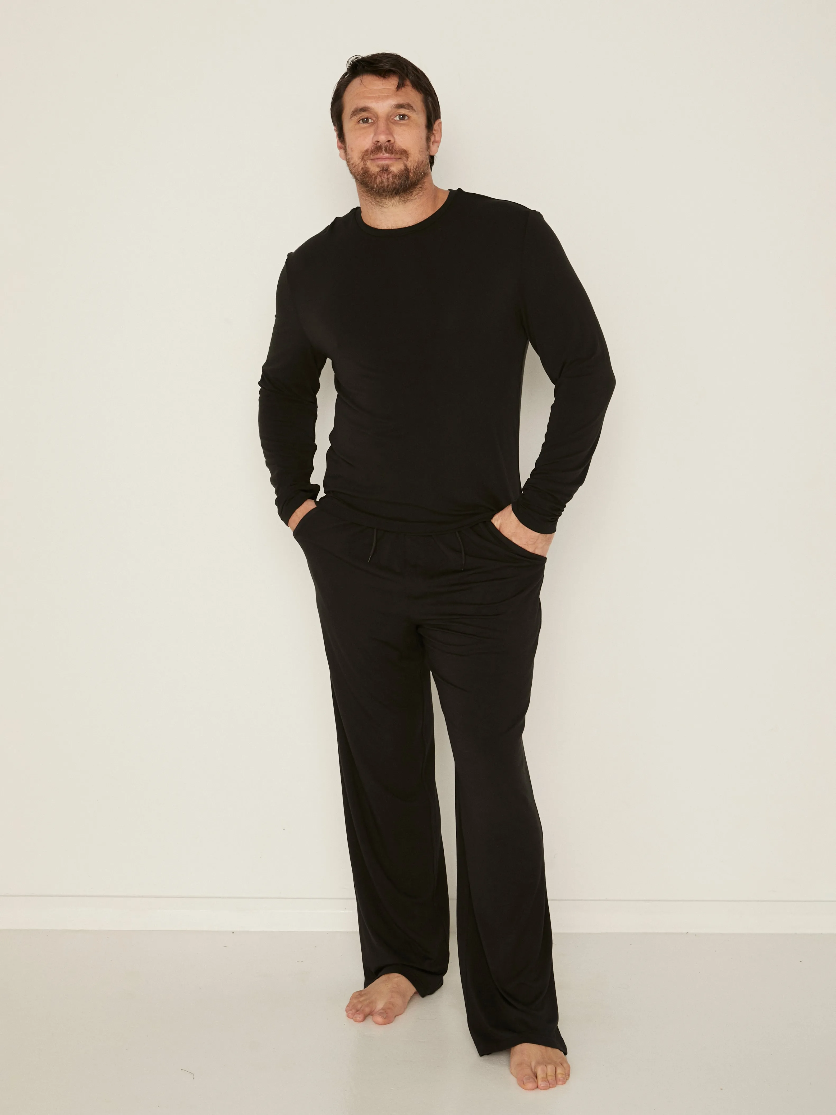 Bamboo Men's Casual Pants - Black