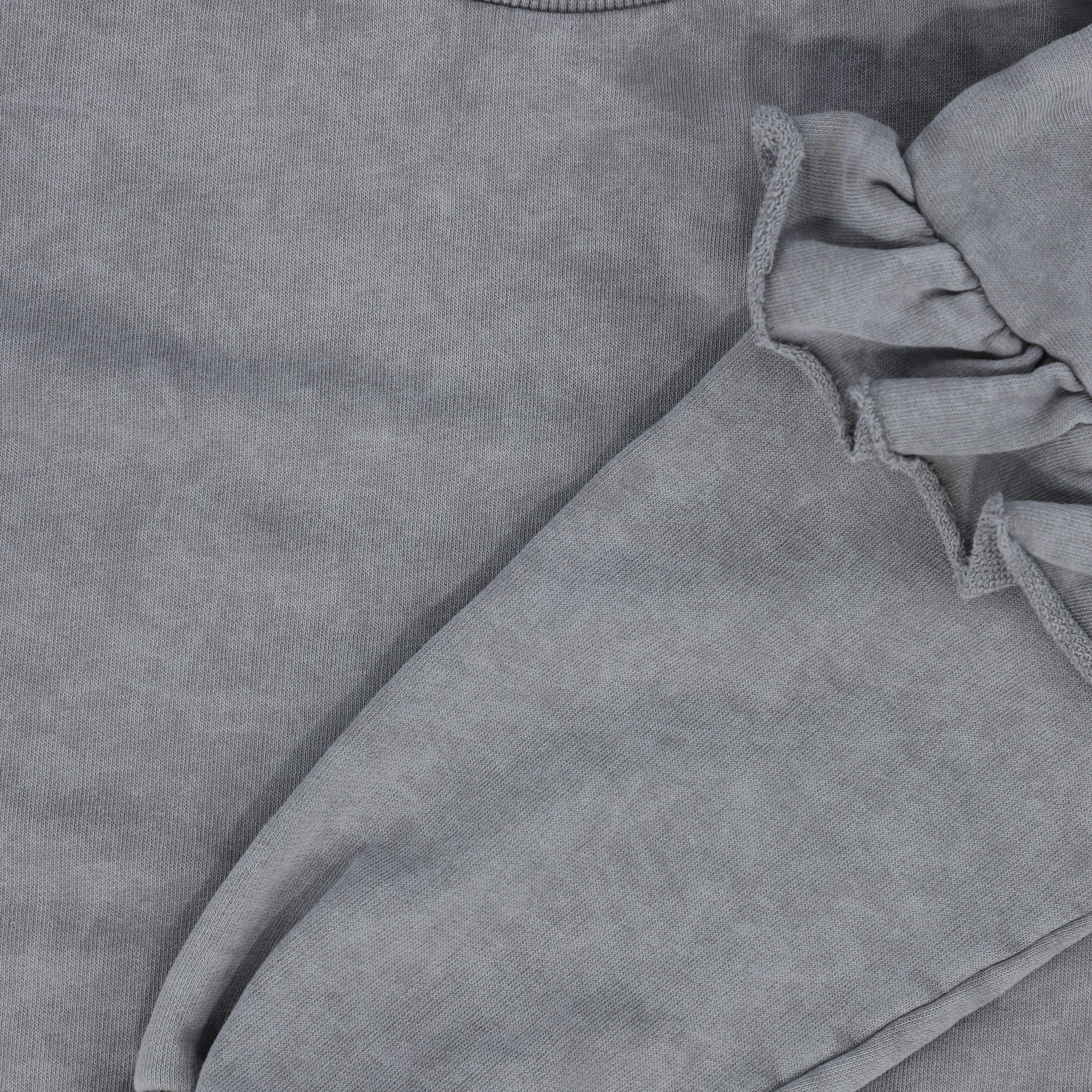 BOOSO GREY RUFFLE TRIM SWEATSHIRT DRESS [FINAL SALE]