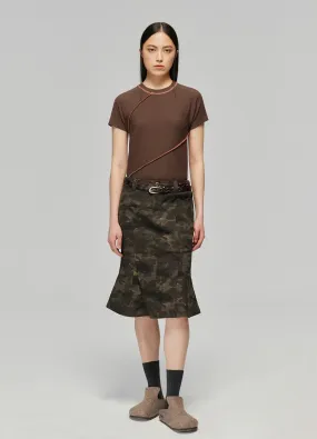 Camo Print Mermaid Skirt
