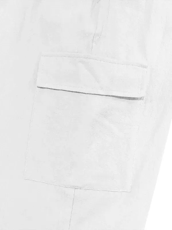 Casual Multi-Pocket Drawstrings Pants
