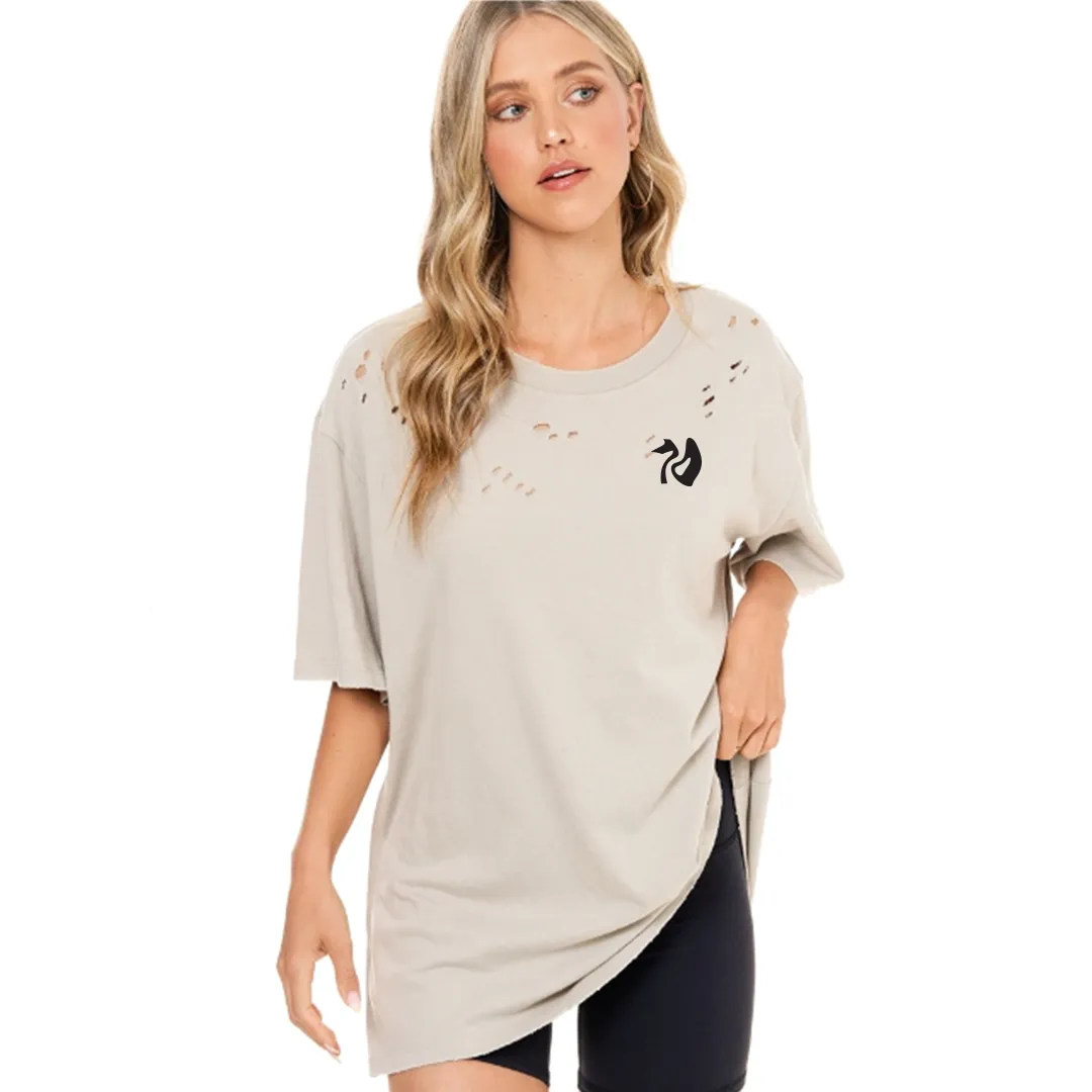 Groovy Baby Oversized Distressed Tee
