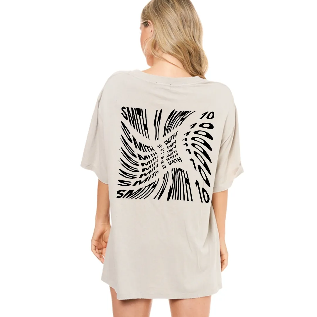 Groovy Baby Oversized Distressed Tee