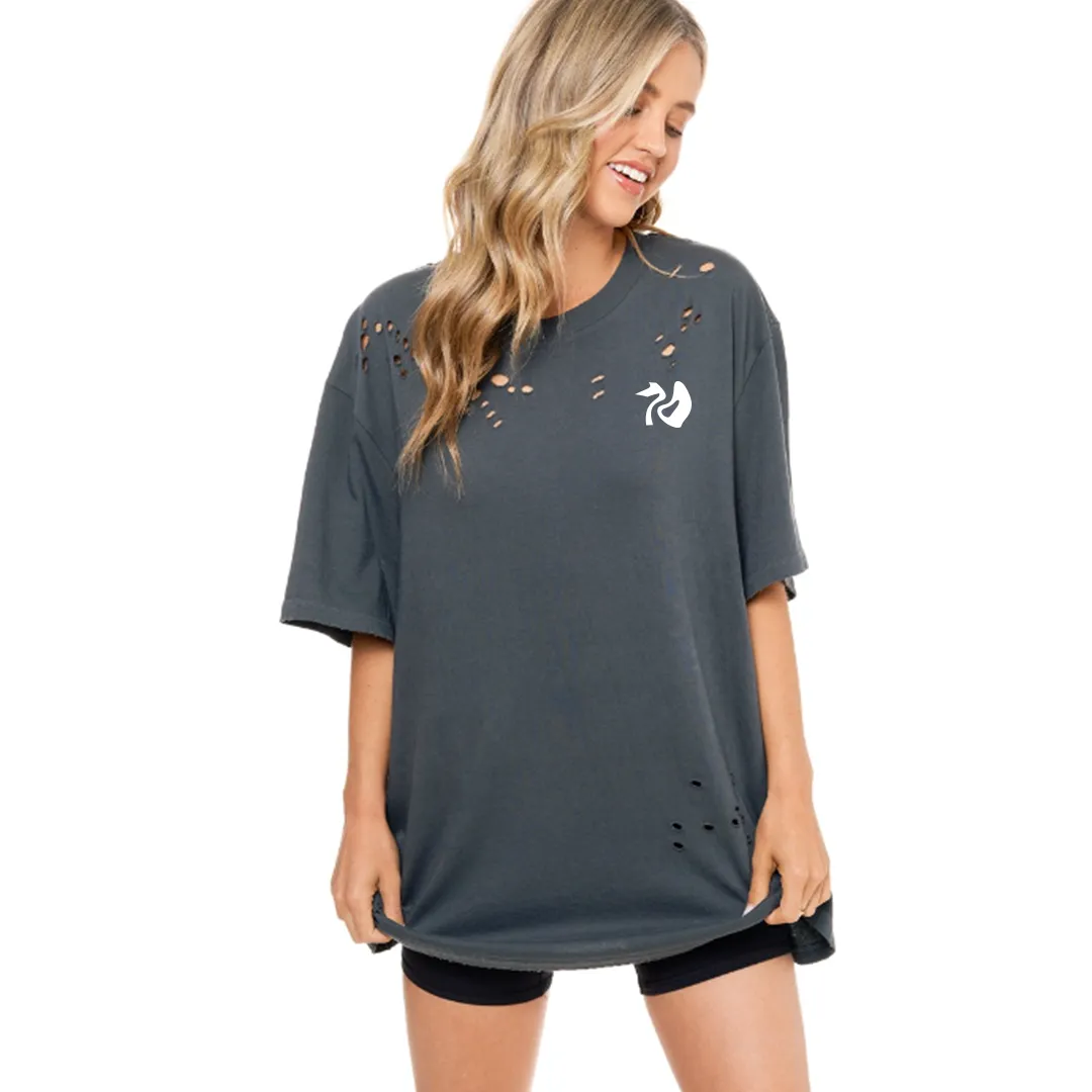Groovy Baby Oversized Distressed Tee