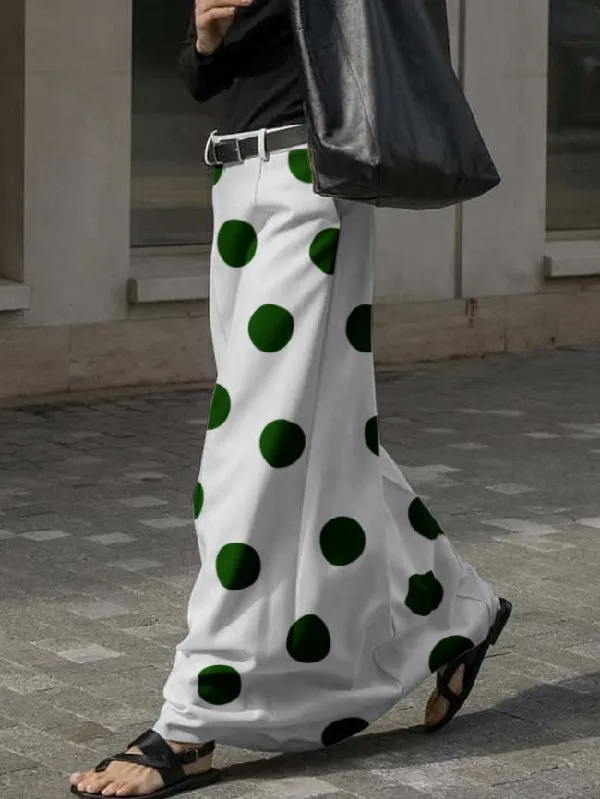 High Waisted Polka Dot Skirts Bottoms