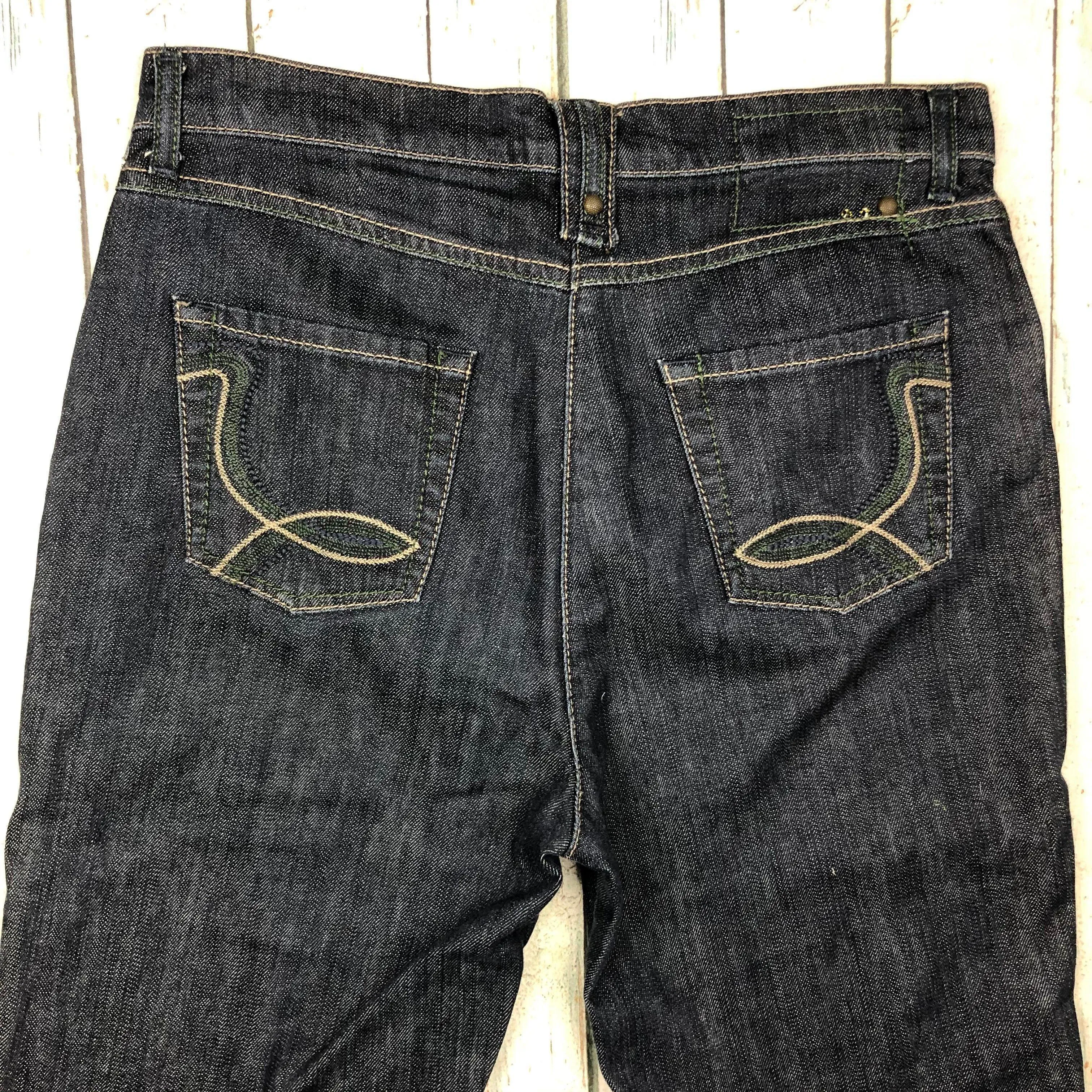 Jewelled Bonita Jeans Straight Leg Jewelled Jeans -Size 38 Euro /10AU