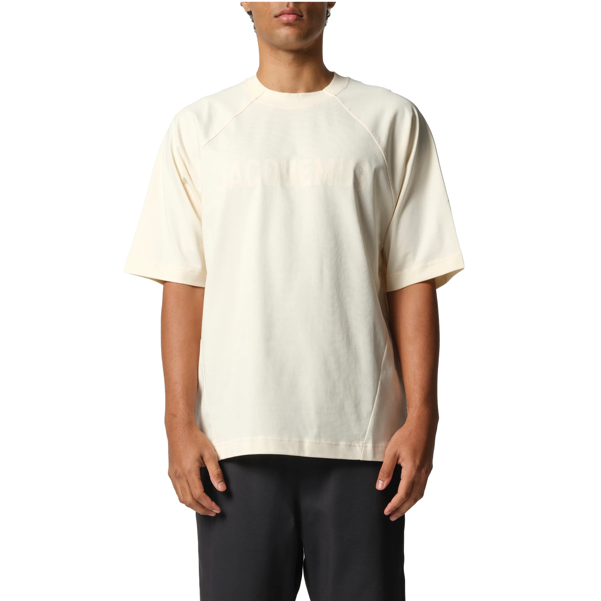 Le T-Shirt Typo in Light Beige