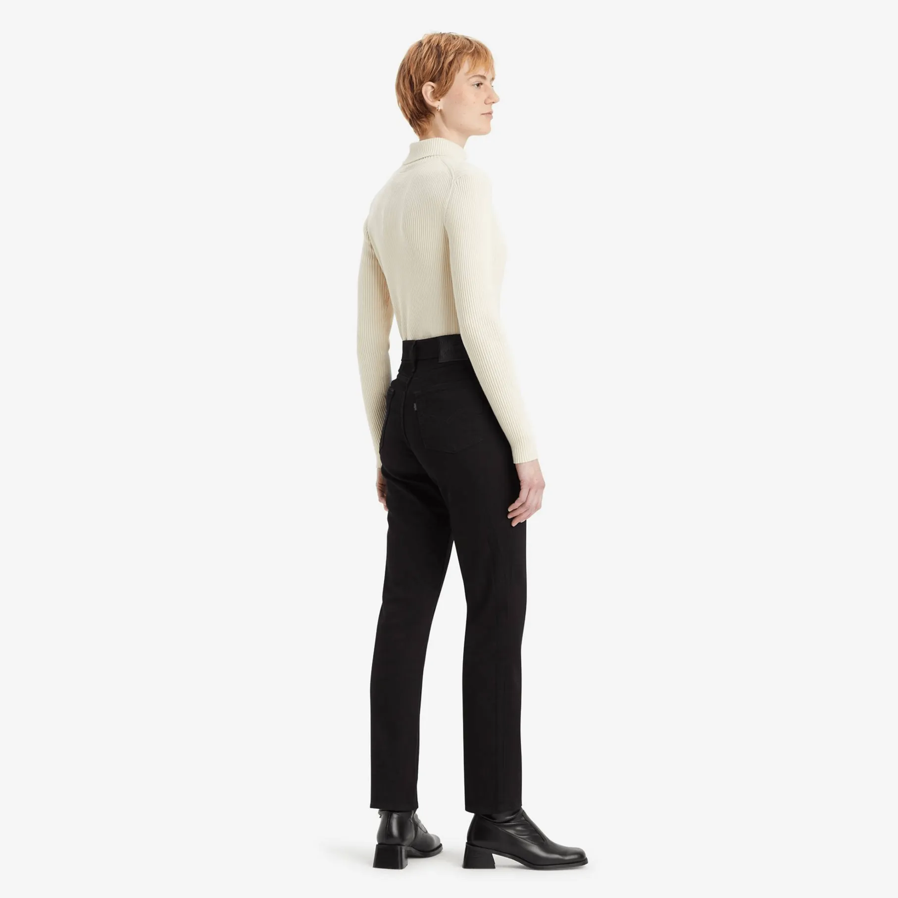 Levi's 724 High Rise Straight Jeans  30 Length in Black