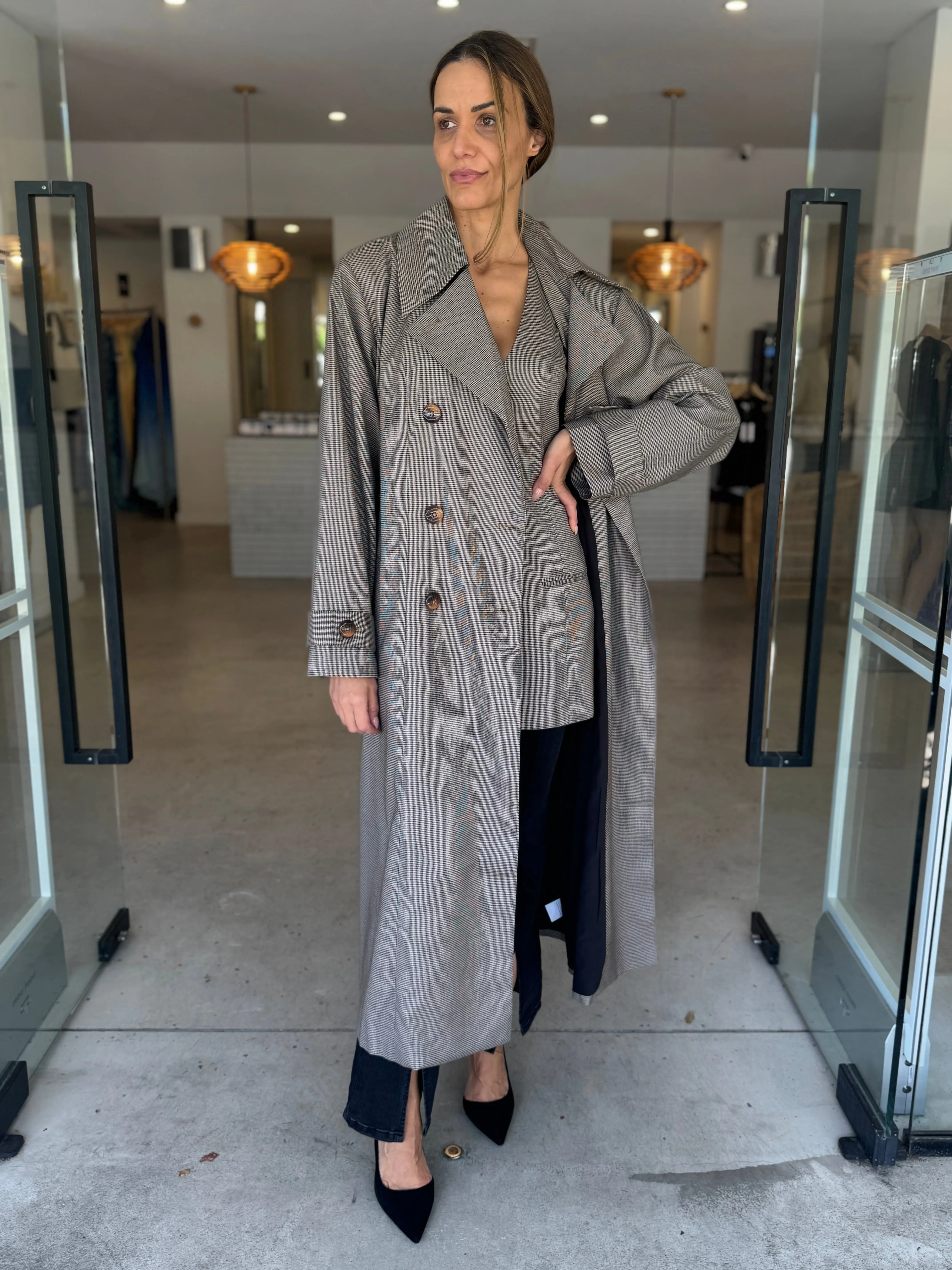 LONDON TRENCH COAT WALNUT