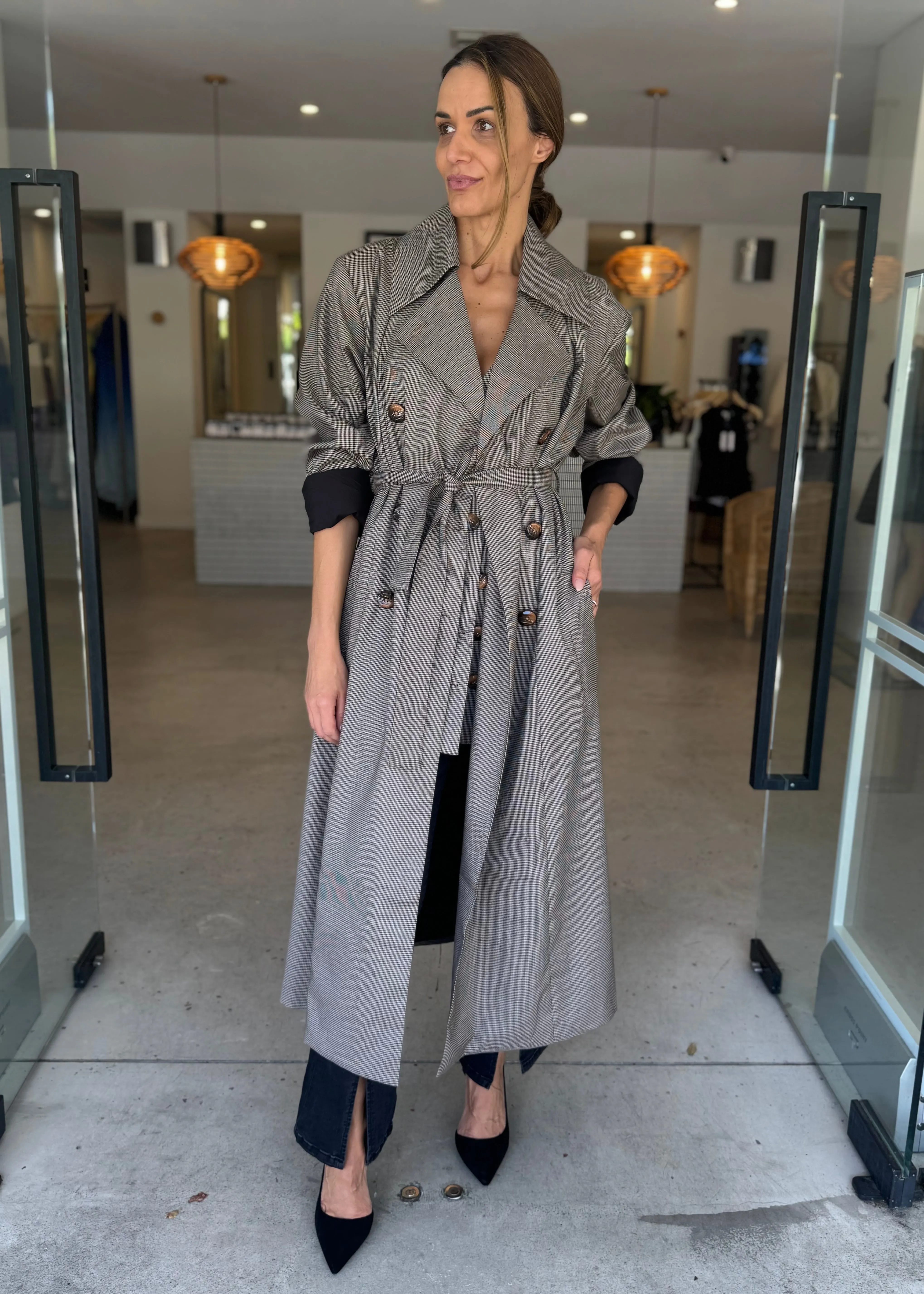 LONDON TRENCH COAT WALNUT