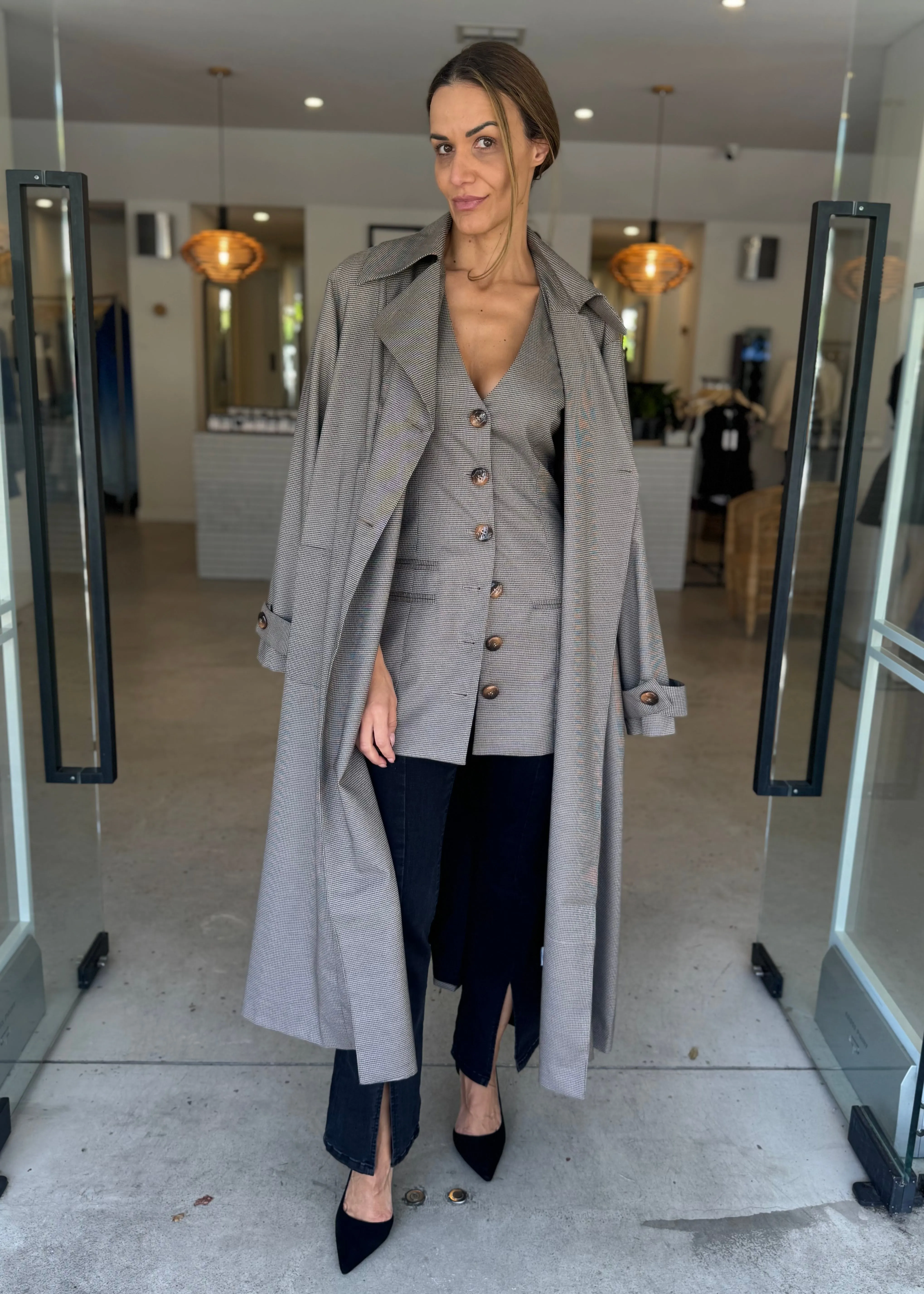 LONDON TRENCH COAT WALNUT