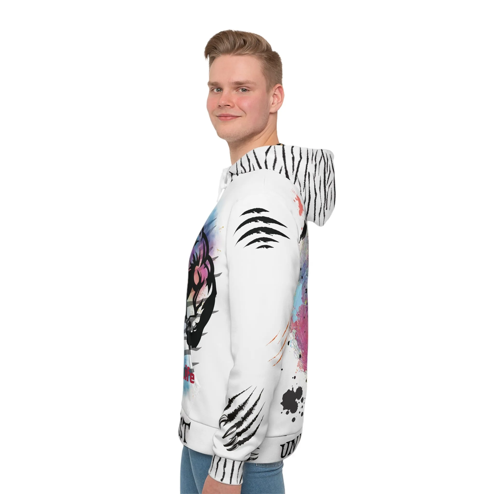 Men's Fear the Beast Hoodie - Roar For Your Life Graphic Sweatshirt