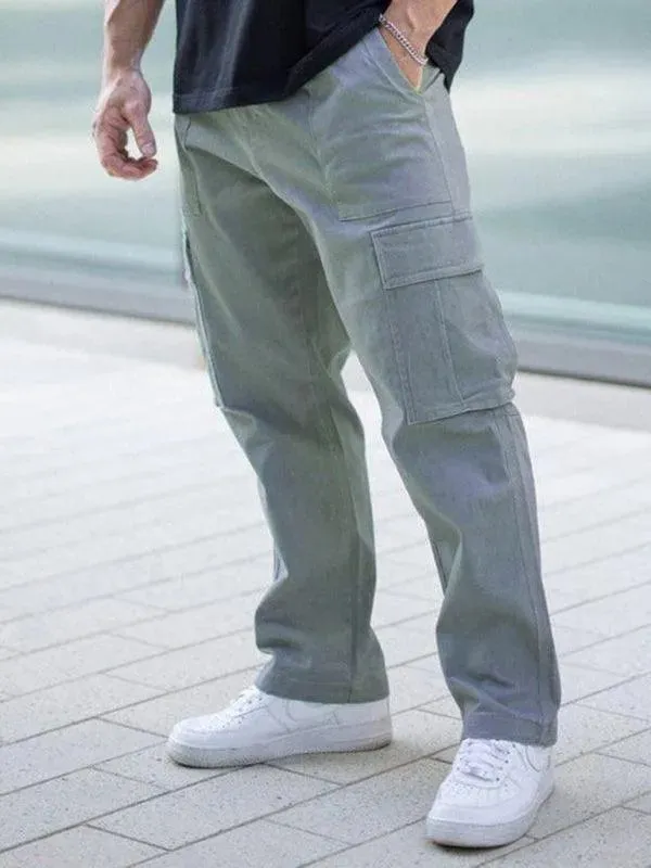 Men's Spliced Casual Sports Loose Pants