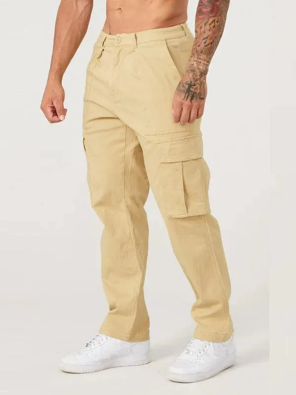 Men's Spliced Casual Sports Loose Pants