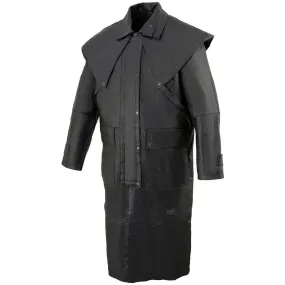 Milwaukee Leather SH910 Mens Western Inspired Genuine Leather Cowhide Duster with Removable Liner