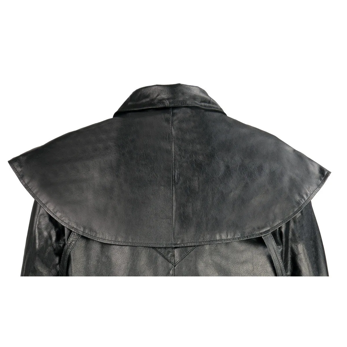 Milwaukee Leather SH910 Mens Western Inspired Genuine Leather Cowhide Duster with Removable Liner
