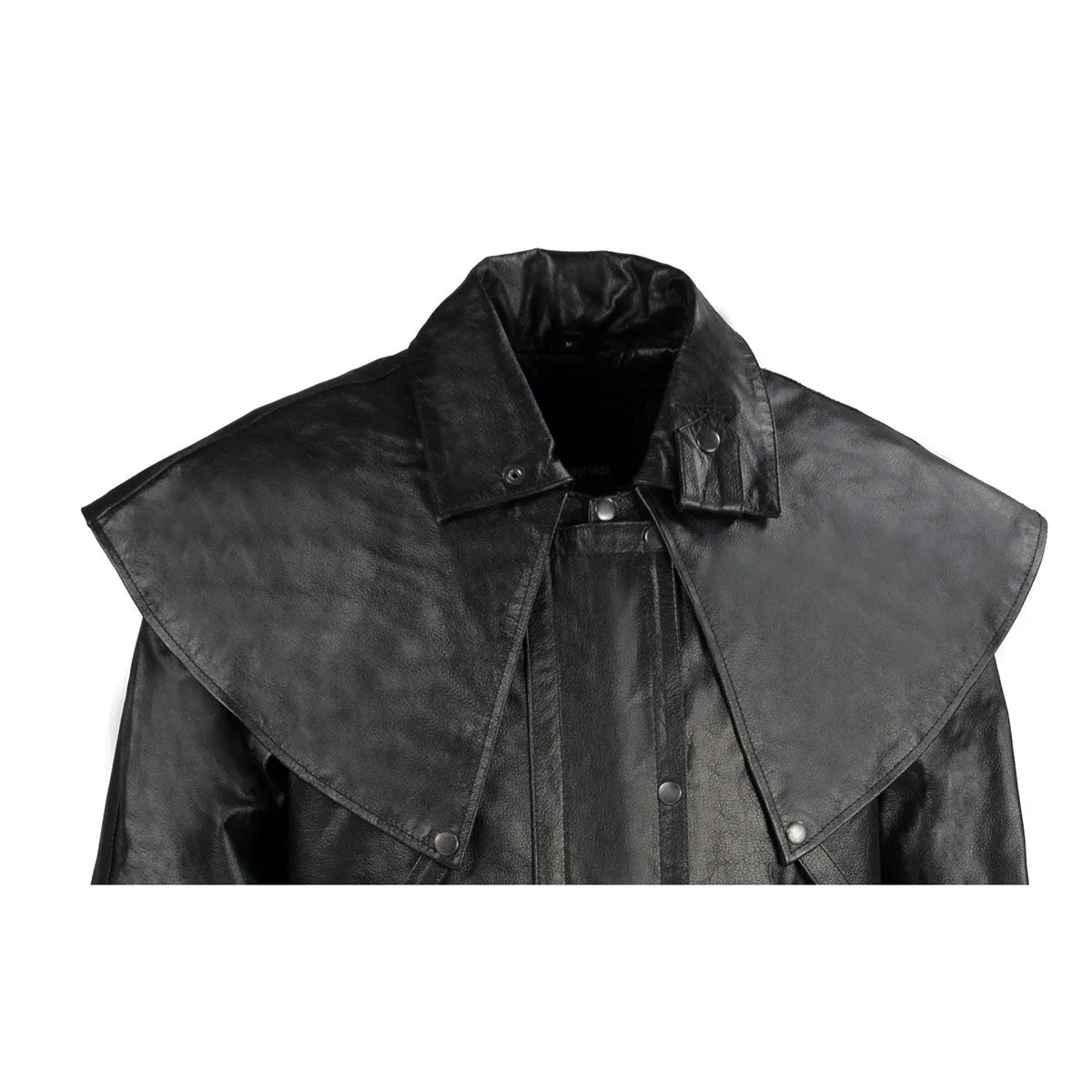 Milwaukee Leather SH910 Mens Western Inspired Genuine Leather Cowhide Duster with Removable Liner