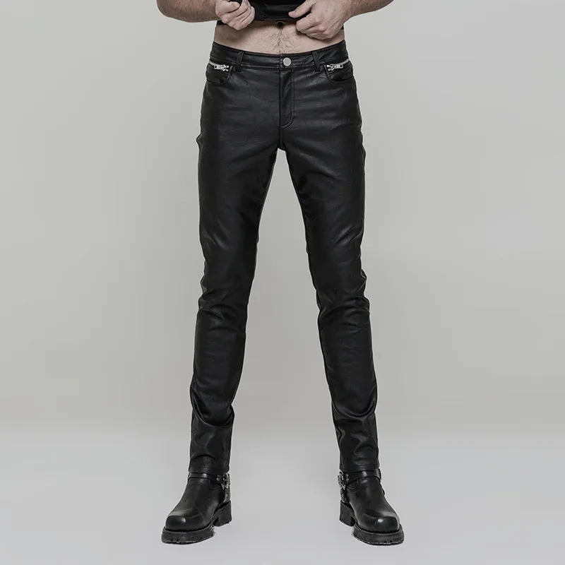 Punk PU Trousers
