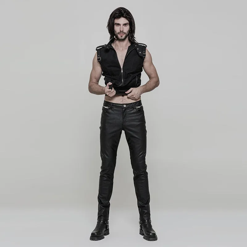 Punk PU Trousers