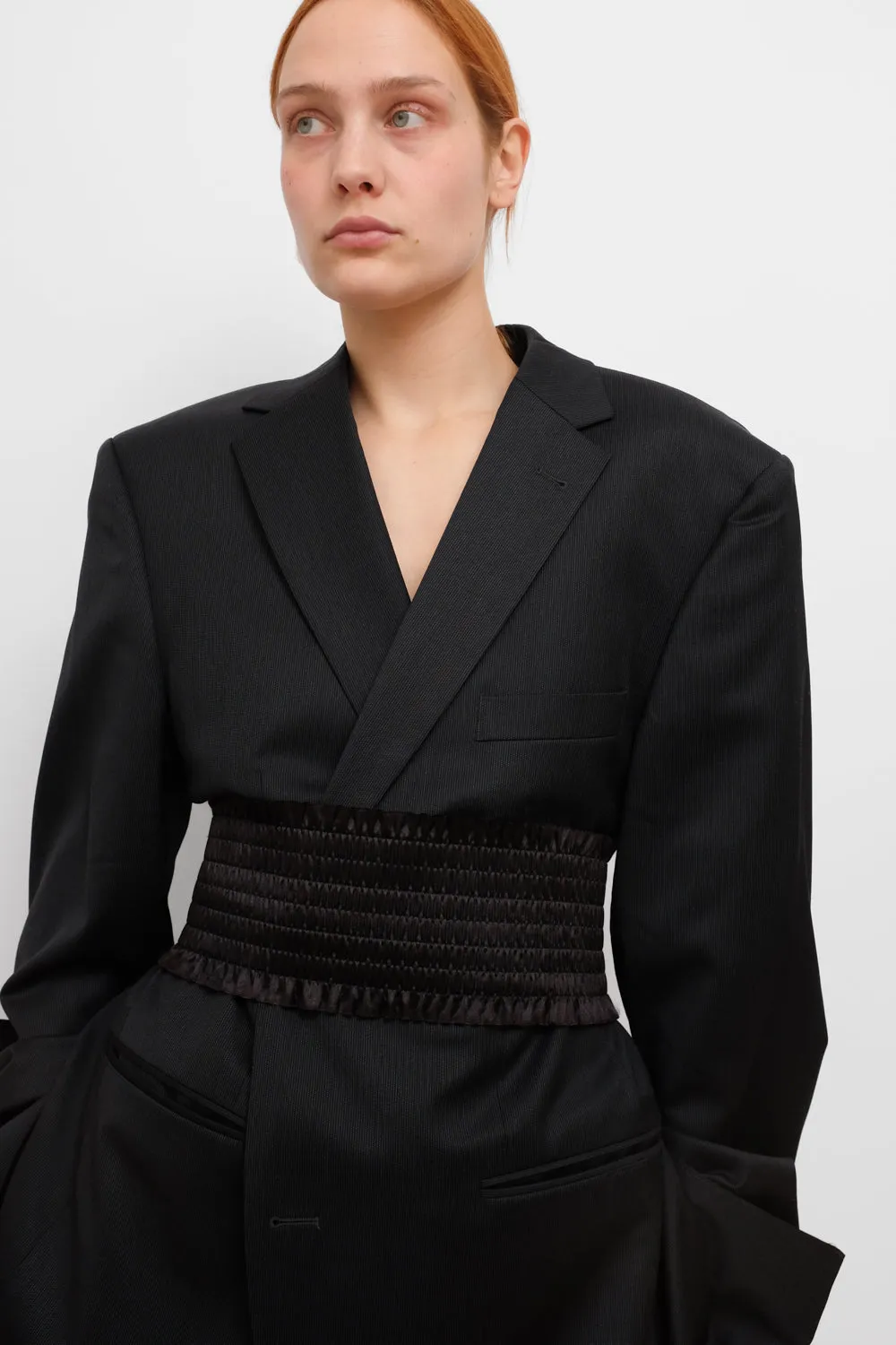 PURE WOOL BLACK VINTAGE SUIT
