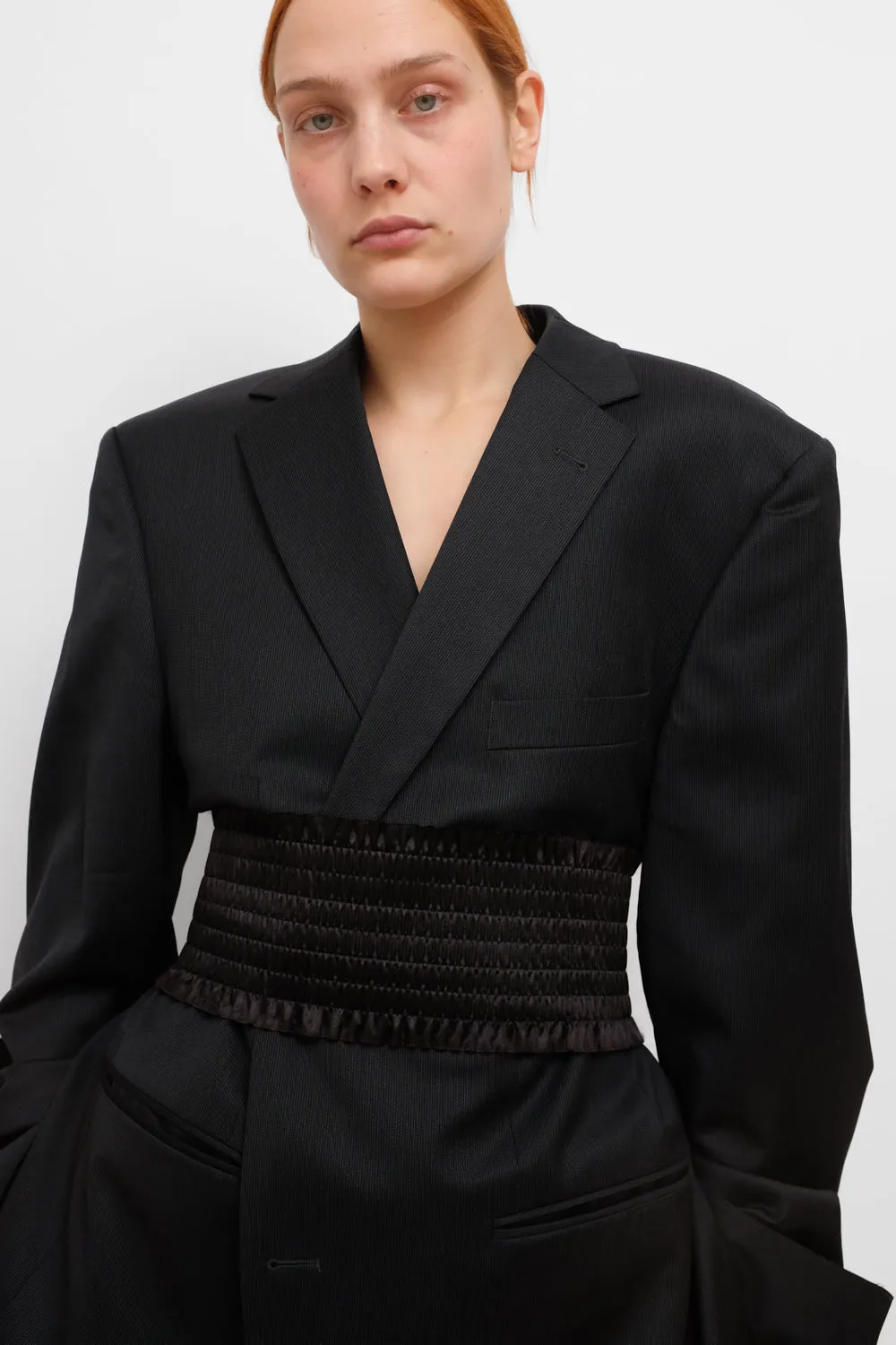 PURE WOOL BLACK VINTAGE SUIT