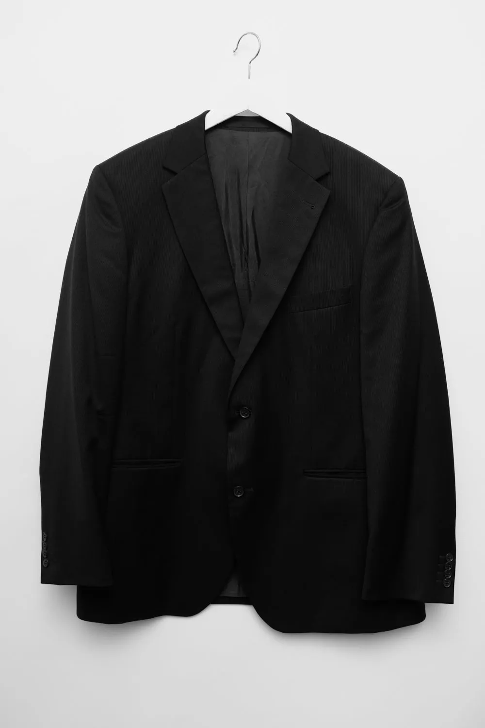 PURE WOOL BLACK VINTAGE SUIT