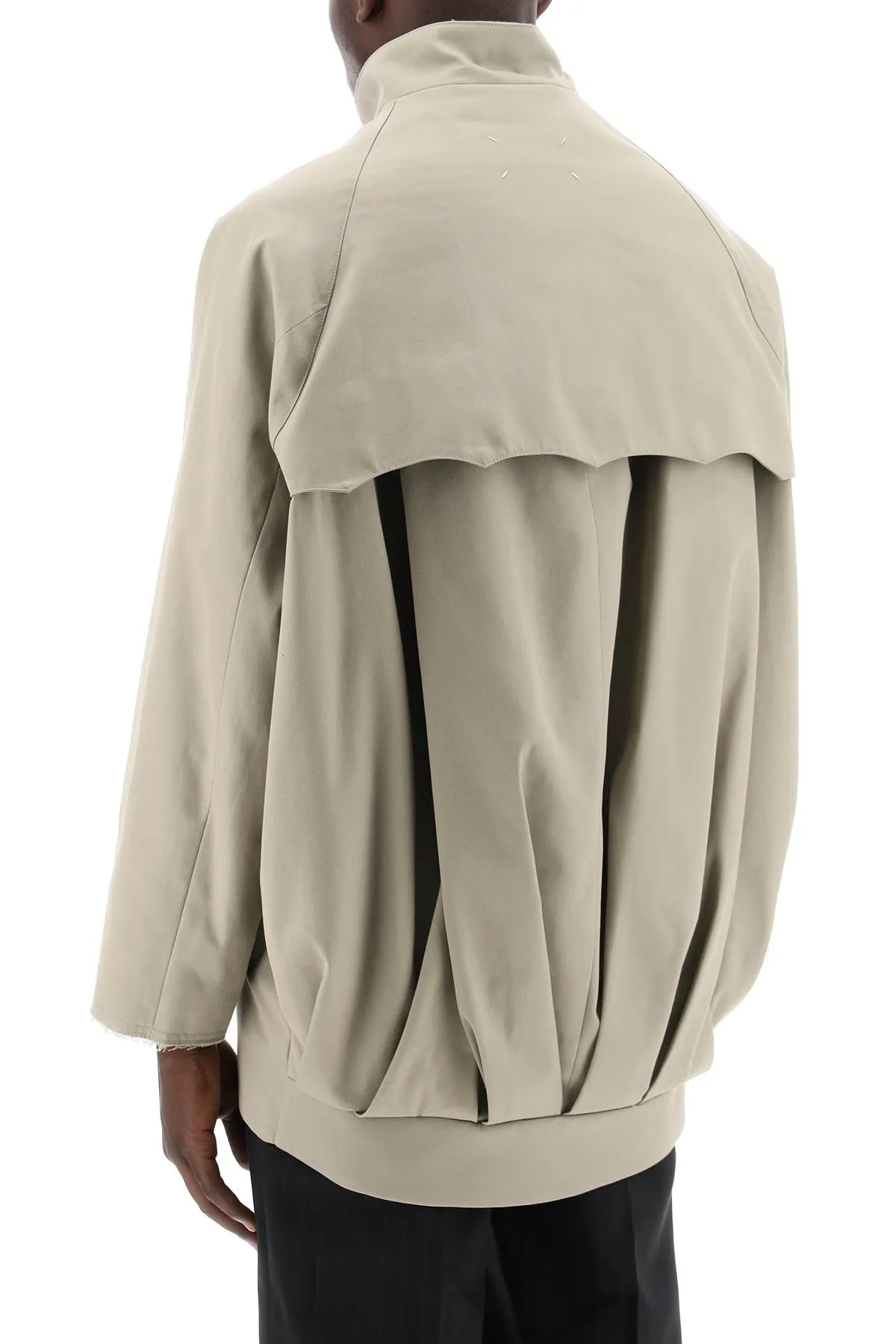"jacket with curved back