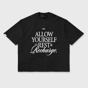 Retreat Box-Fit Tee - Black