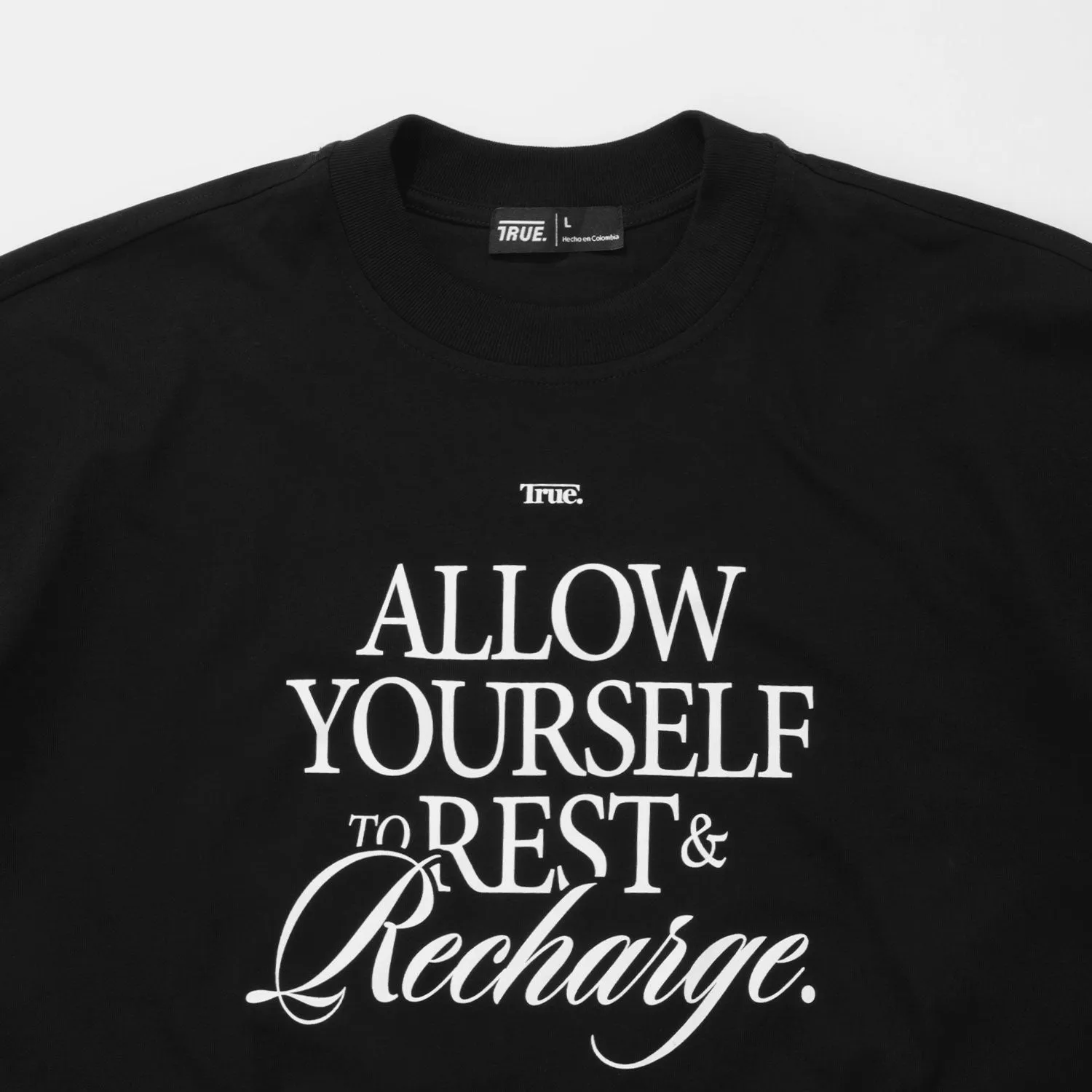 Retreat Box-Fit Tee - Black