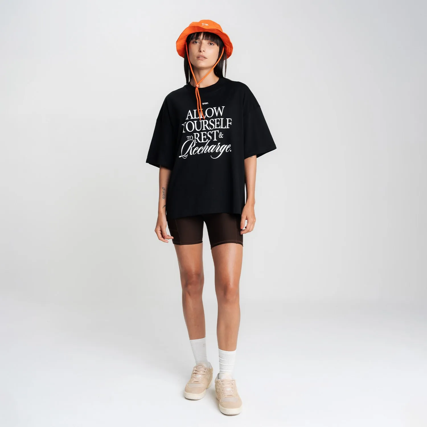 Retreat Box-Fit Tee - Black