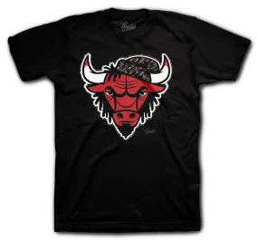 Retro 14 Quilted  Rasta Bull Shirt
