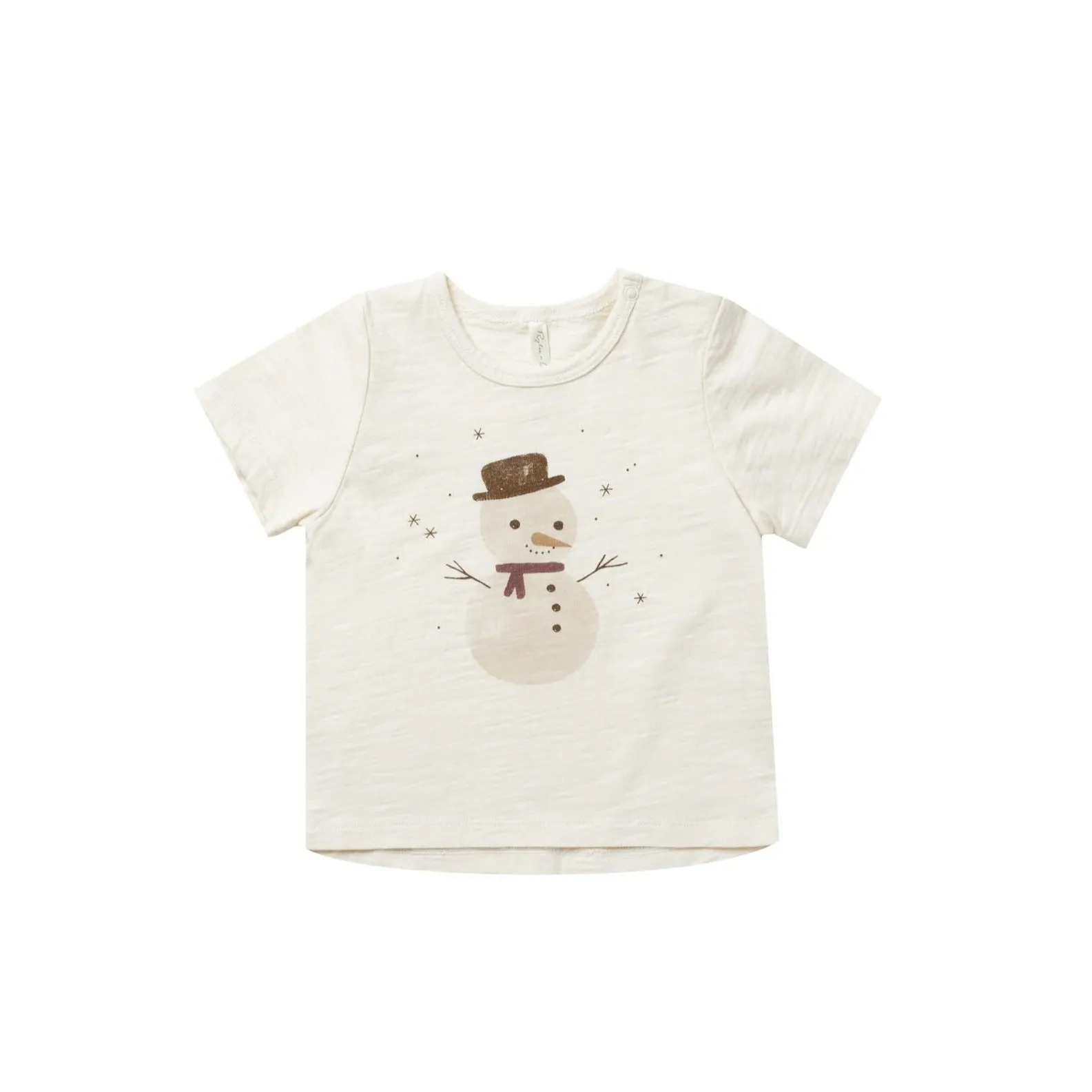 Rylee   Cru Basic Tee - Ivory Snowman