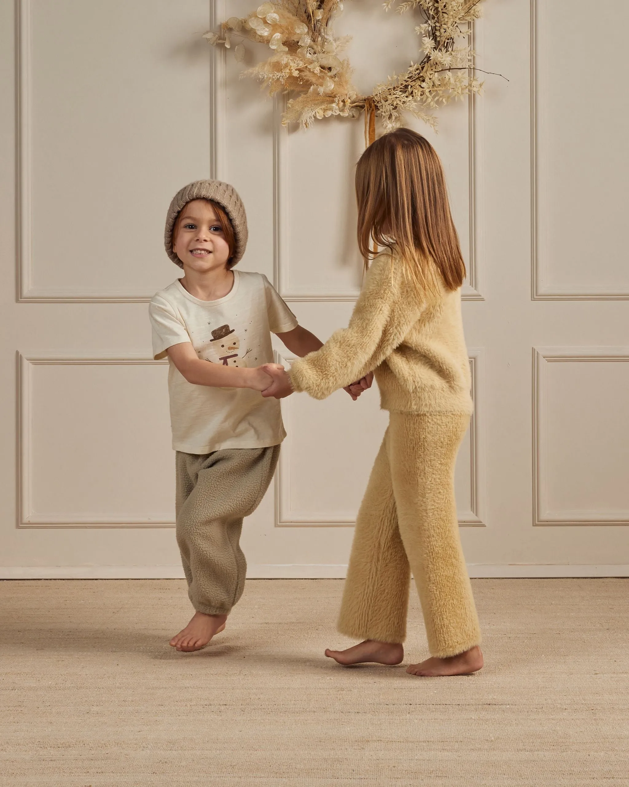 Rylee   Cru Basic Tee - Ivory Snowman