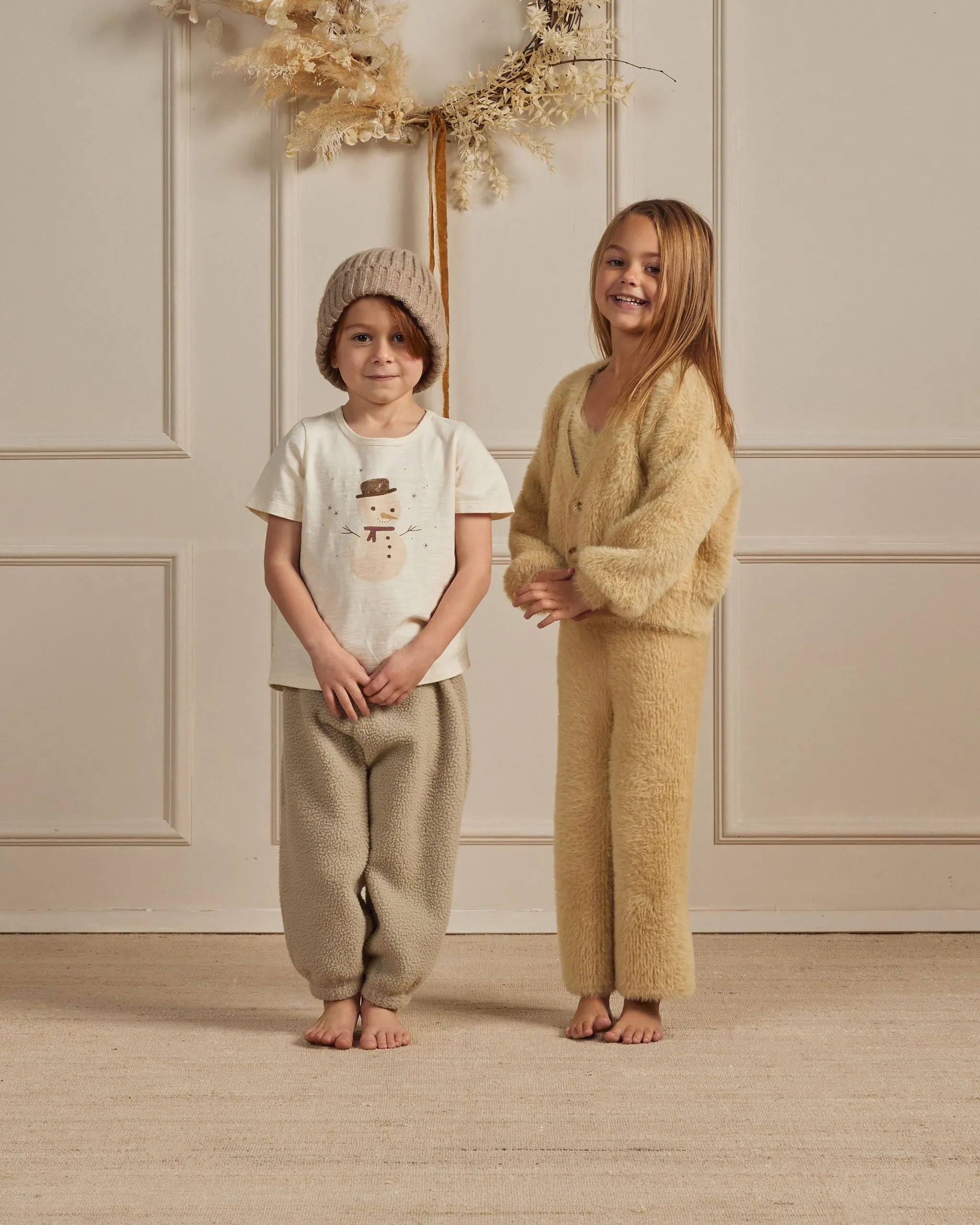 Rylee   Cru Basic Tee - Ivory Snowman