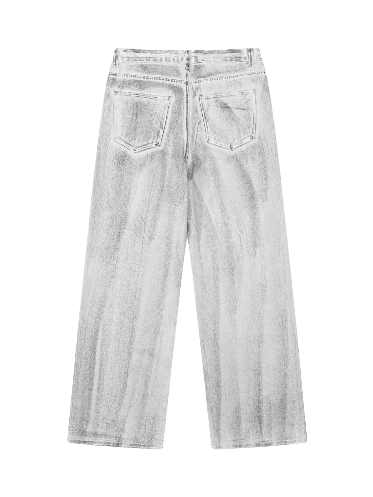Sneakerhill Hip Hop Aged Straight Leg Jeans - 1932