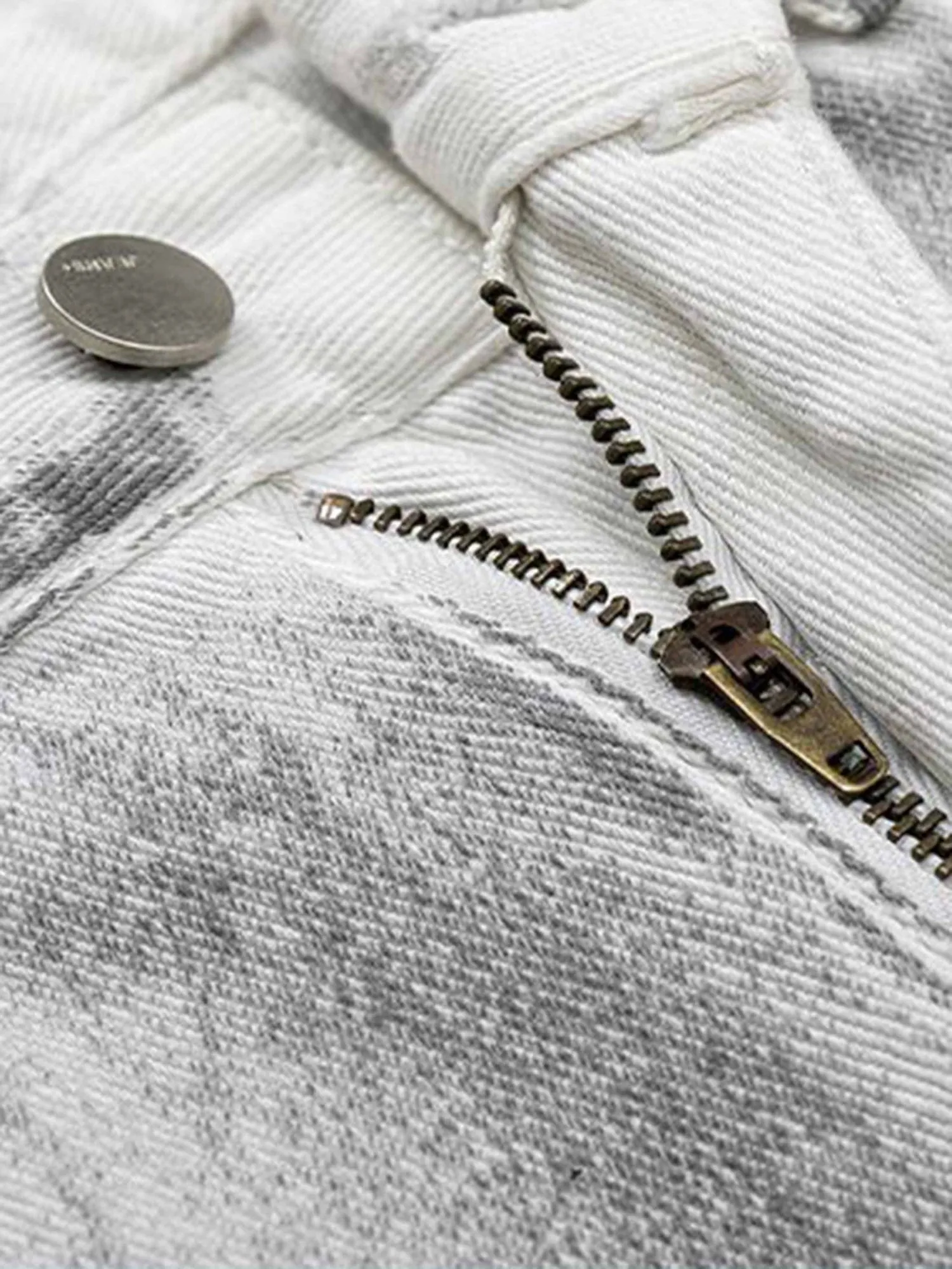 Sneakerhill Hip Hop Aged Straight Leg Jeans - 1932