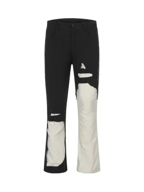 Sneakerhill Hip Hop Color Blocking Jeans