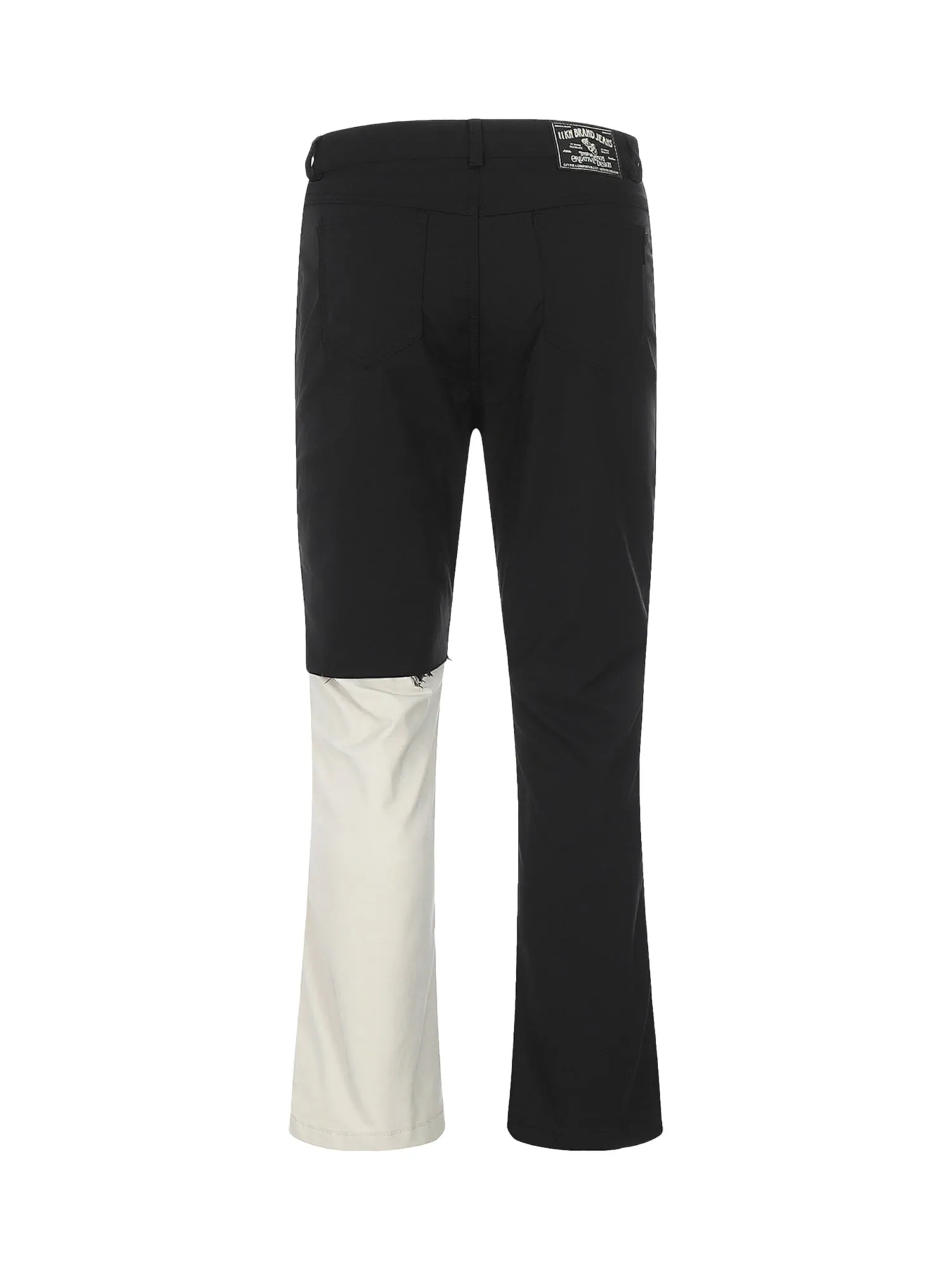 Sneakerhill Hip Hop Color Blocking Jeans