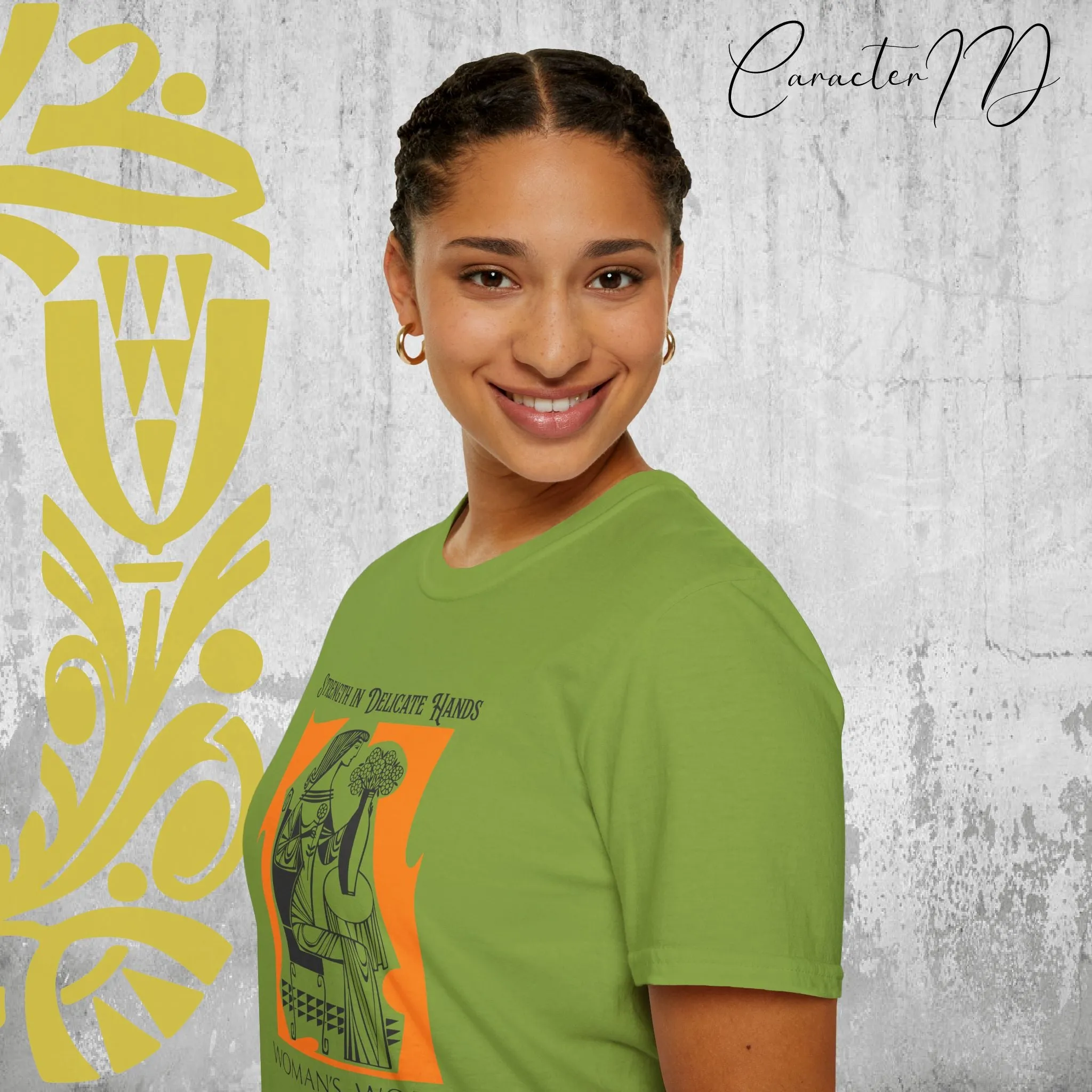Strength in Delicate Hands  Women’s World  Softstyle T-Shirt